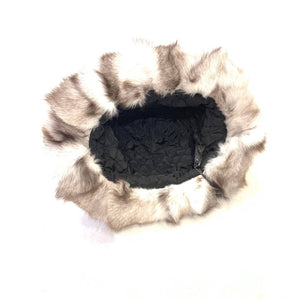 Kashani Men's Silver Natural Fox Fur Top Hat - Dudes Boutique