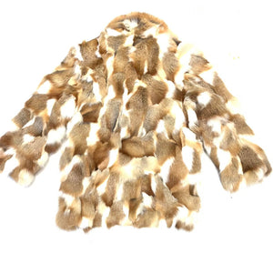 Kashani Men's Red Fox Diamond Cut Trench Fur Coat - Dudes Boutique