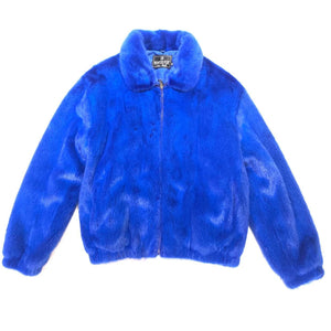 Kashani Men's Royal Blue Full Mink Fur Coat - Dudes Boutique