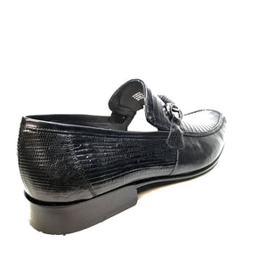 Los Altos Men's All Over Lizard Buckled Dress Loafers - Dudes Boutique