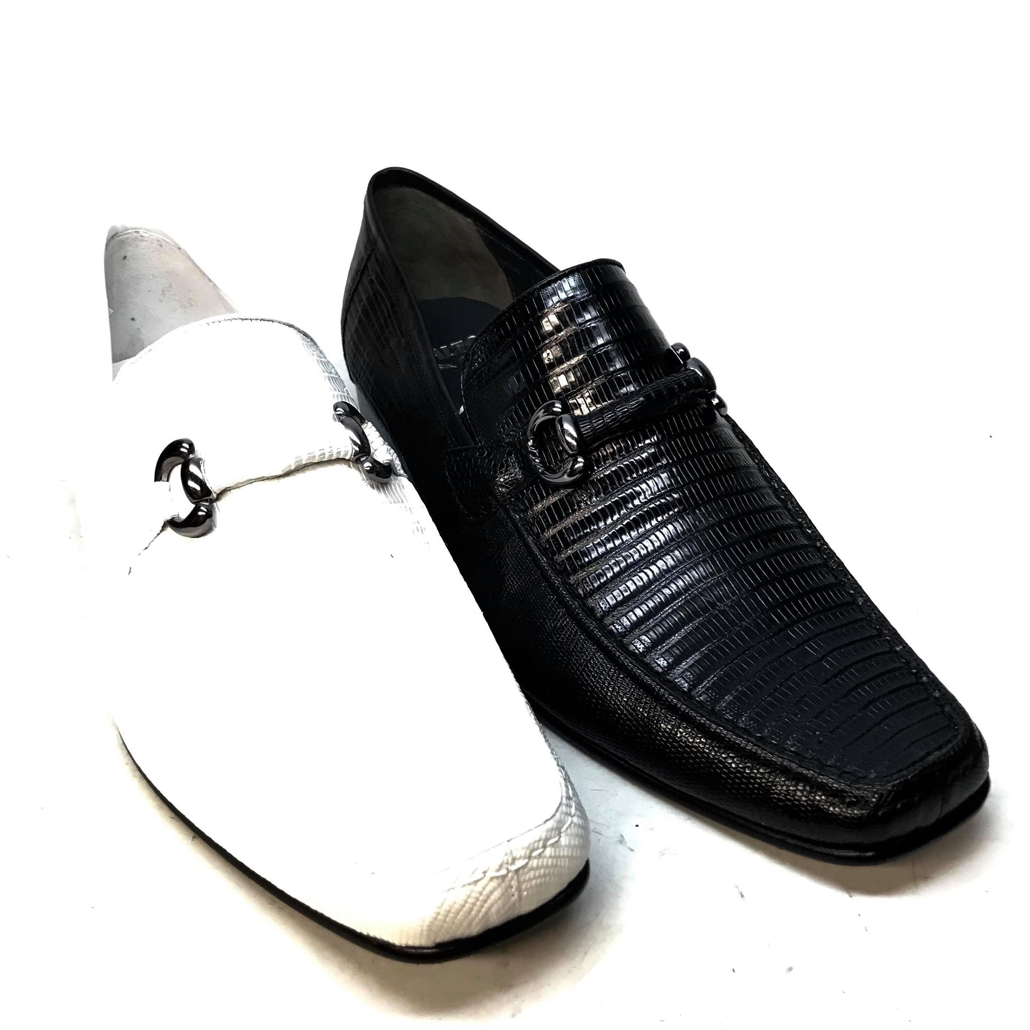 Los Altos Men's All Over Lizard Buckled Dress Loafers - Dudes Boutique