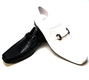 Los Altos Men's All Over Lizard Buckled Dress Loafers - Dudes Boutique