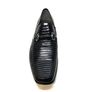 Los Altos Men's All Over Lizard Buckled Dress Loafers - Dudes Boutique