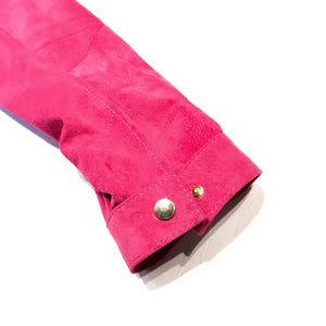 Kashani Pink Suede Button Up Shirt - Dudes Boutique