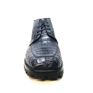Los Altos All-Over Crocodile Belly Lace Up Ankle Boots - Dudes Boutique