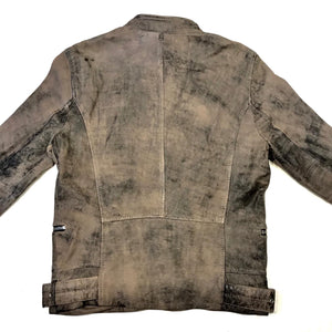Mauritius Men's 'Tactical' Rustic Lambskin Biker Jacket - Dudes Boutique