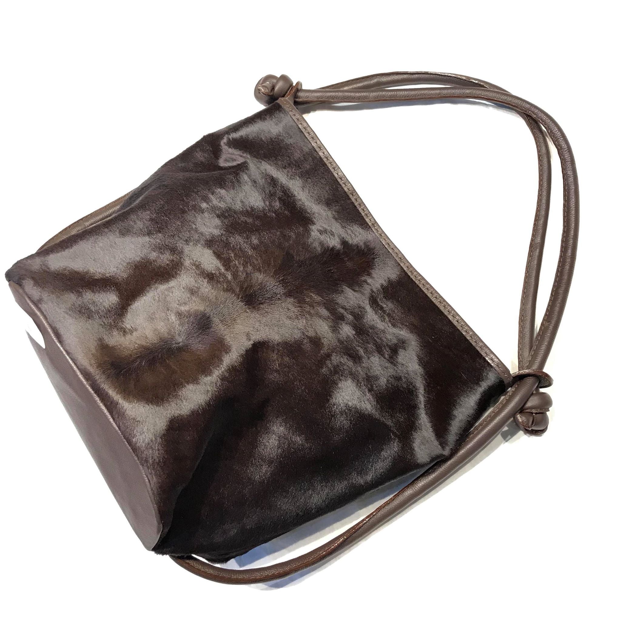 Kashani Luxury Chocolate Antelope Pocketbook Bag - Dudes Boutique