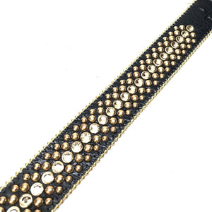 b.b. Simon 'ORO Negro' Studded Crystal Belt - Dudes Boutique