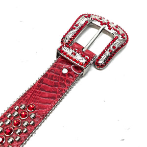 b.b. Simon 'Rojo' Studded Swarovski Crystal Belt - Dudes Boutique