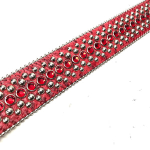 b.b. Simon 'Rojo' Studded Swarovski Crystal Belt - Dudes Boutique