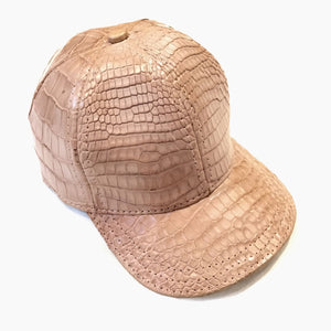 Kashani Cream All Over Alligator Strap back Hat - Dudes Boutique