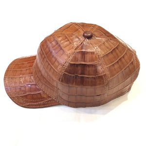 Kashani Cognac All Over Alligator Strap back Hat - Dudes Boutique