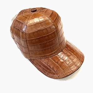 Kashani Cognac All Over Alligator Strap back Hat - Dudes Boutique