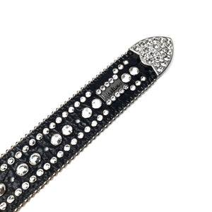 b.b. Simon "Classic Crown" Fully Loaded Crystal Belt - Dudes Boutique