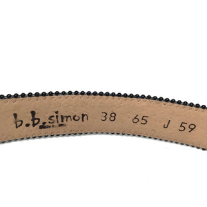 b.b. Simon "Blue Black Crown" Fully Loaded Crystal Belt - Dudes Boutique