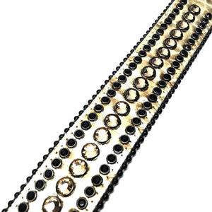 b.b. Simon Golden Crown Croco Crystal Belt - Dudes Boutique