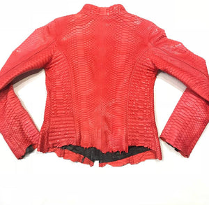 Kashani Ladies Baby Soft Full Python Snake Jacket - Dudes Boutique