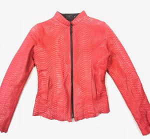Kashani Ladies Baby Soft Full Python Snake Jacket - Dudes Boutique