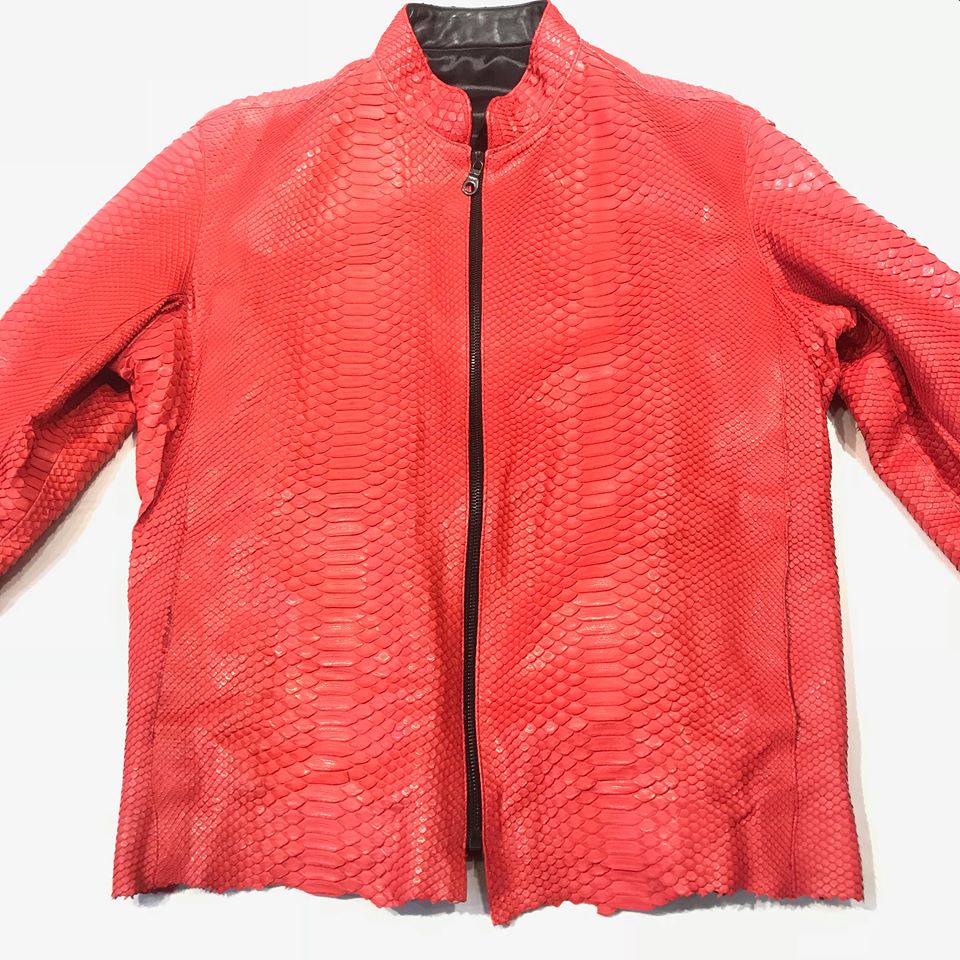 Kashani Baby Soft Full Python Snake Jacket - Dudes Boutique