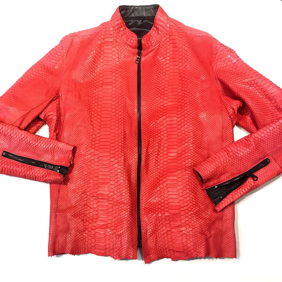 Kashani Baby Soft Full Python Snake Jacket - Dudes Boutique