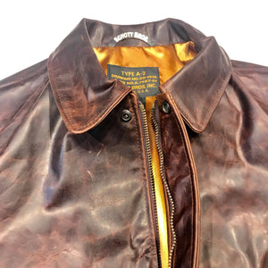 Schott NYC Men's Double Pocket Cowhide Leather Jacket - Dudes Boutique