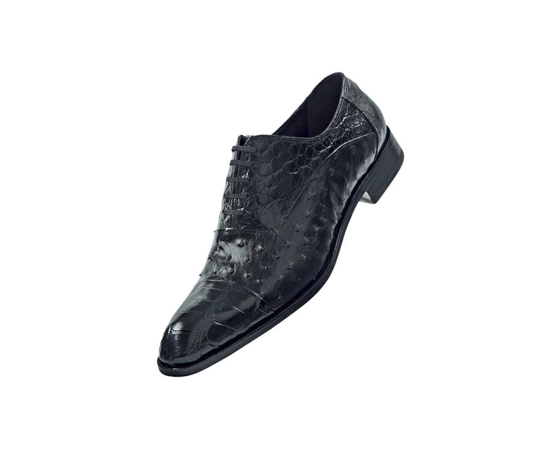 Mauri - "4059 Lustre" All Over Alligator and Ostrich Lace Up - Dudes Boutique