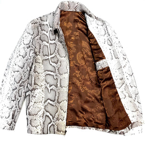 Kashani All-Over Python Skin Bomber Jacket - Dudes Boutique