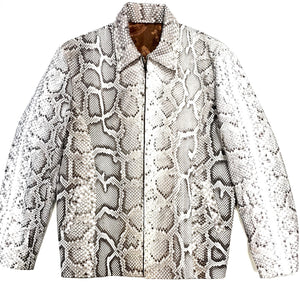 Kashani All-Over Python Skin Bomber Jacket - Dudes Boutique