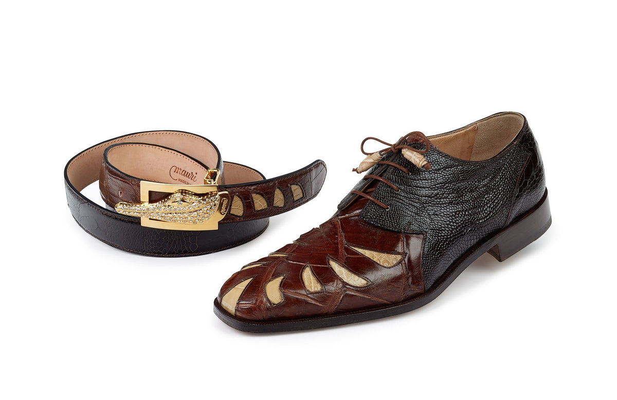 Mauri - "4691" Alligator/Ostrich Leg Dress Shoe - Dudes Boutique