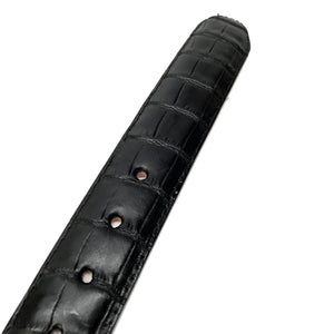 Kashani Men's Black Alligator Belt - Dudes Boutique