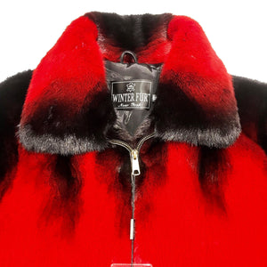 Kashani Wine Black Full Mink Fur Coat - Dudes Boutique