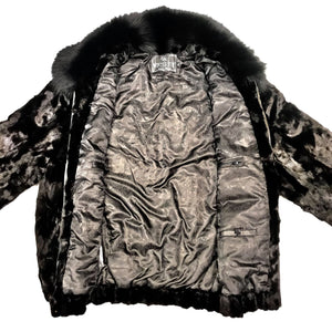Kashani Diamond Cut Mink Bomber Jacket - Dudes Boutique
