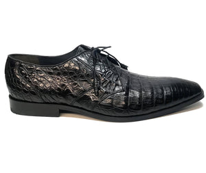 Los Altos All-Over Crocodile Lace Up Dress Shoes - Dudes Boutique