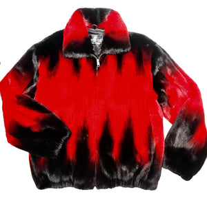 Kashani Wine Black Full Mink Fur Coat - Dudes Boutique