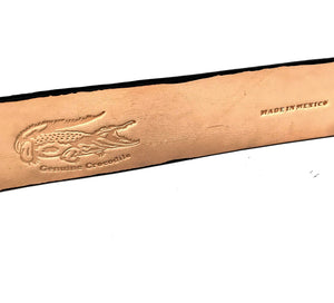 Los Altos Black Hornback Crocodile Belt - Dudes Boutique