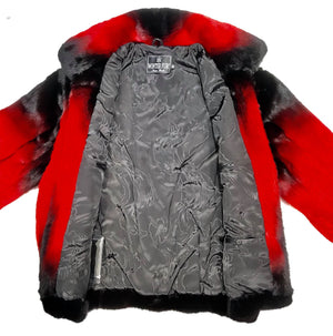 Kashani Wine Black Full Mink Fur Coat - Dudes Boutique