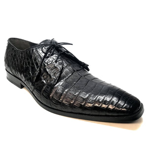 Los Altos All-Over Crocodile Lace Up Dress Shoes - Dudes Boutique