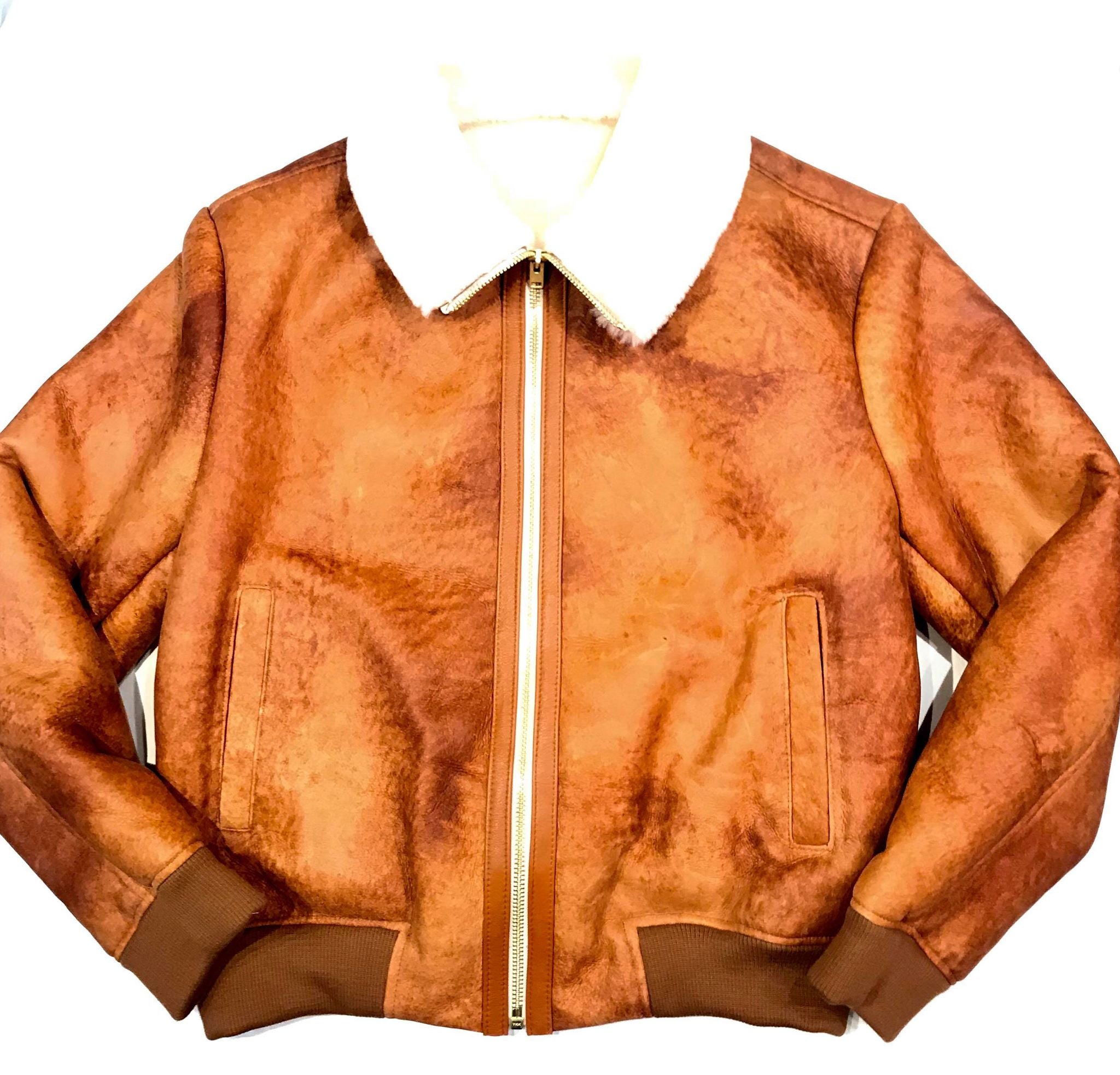 Jakewood Whiskey Shearling Bomber Jacket - Dudes Boutique
