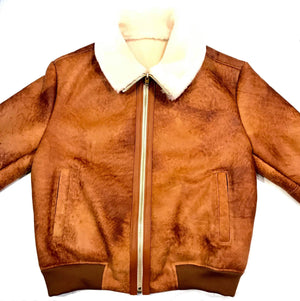 Jakewood Whiskey Shearling Bomber Jacket - Dudes Boutique