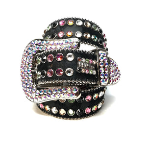 b.b. Simon Double Row Pony Crystal Belt - Dudes Boutique