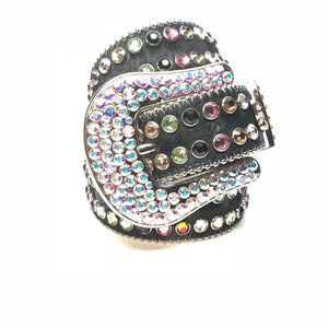 b.b. Simon Double Row Pony Crystal Belt - Dudes Boutique