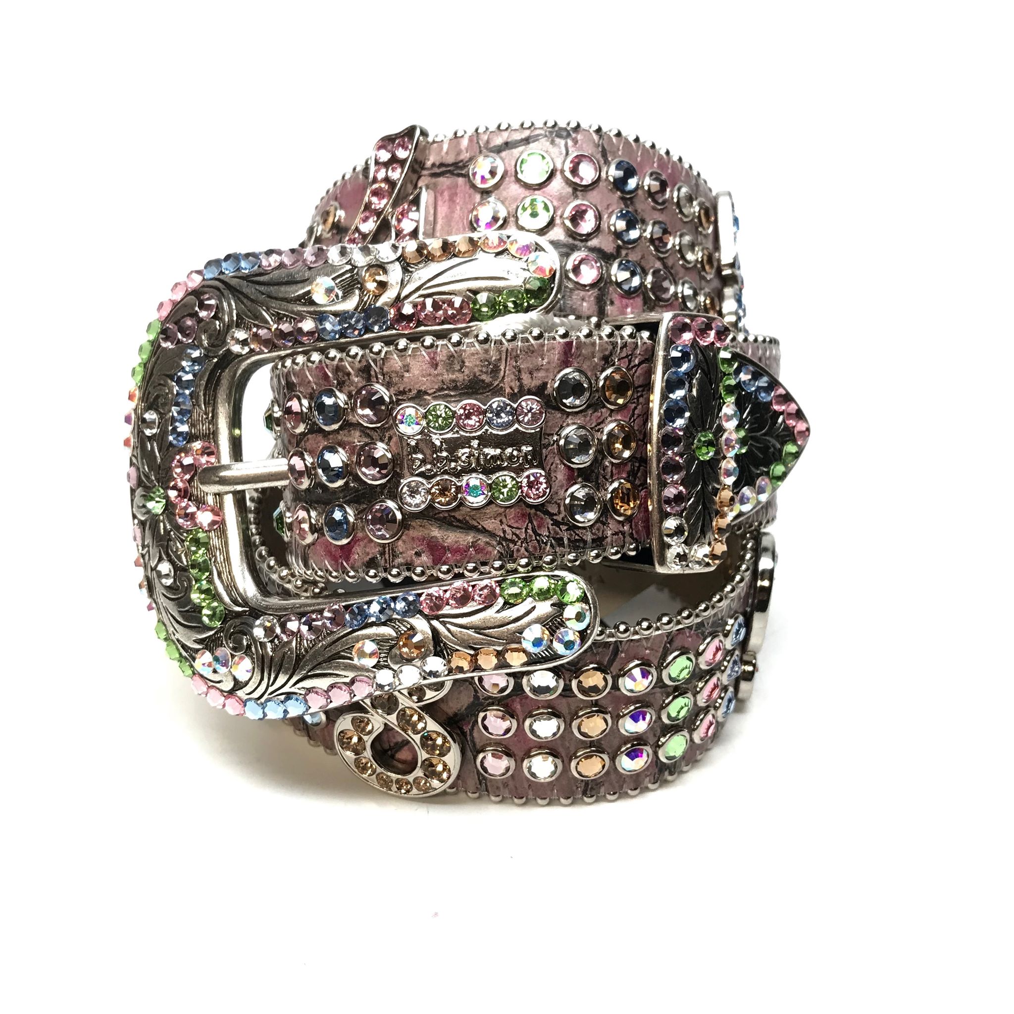 b.b. Simon 'Numbers' Crystal Belt - Dudes Boutique