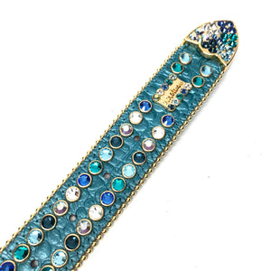 b.b. Simon Sea Gold Fully Loaded Crystal Belt - Dudes Boutique