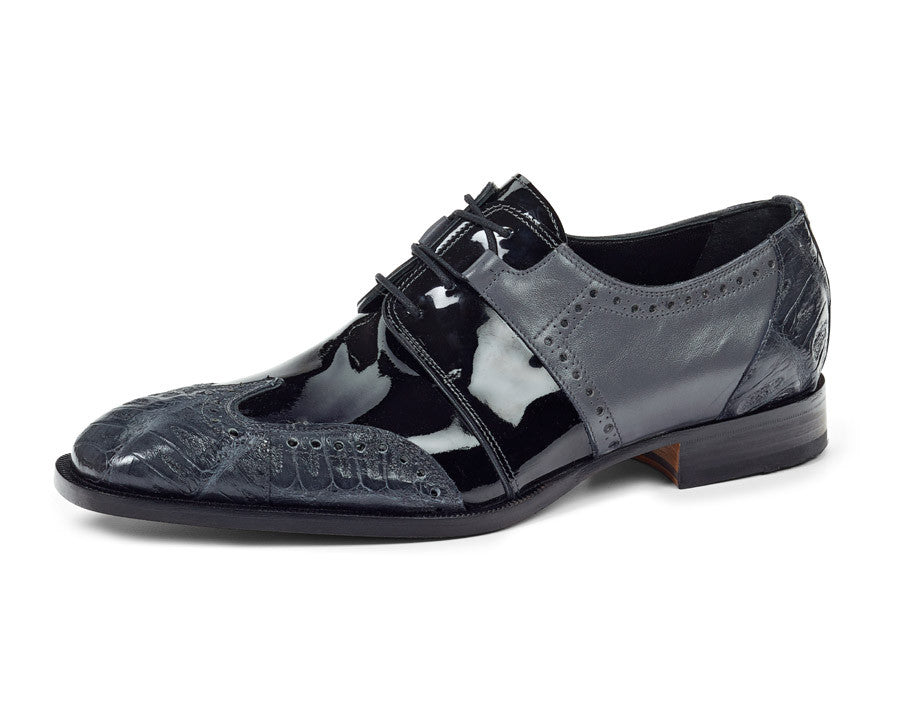 mens charcoal grey dress shoes Perry Ellis Portfolio Welton Dress Shoes Men's Size 8.5M Charcoal Gray Handsome