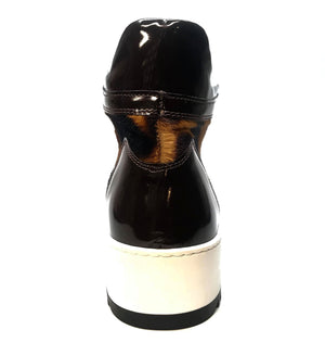 Mauri 6139 Pony Patent Crocodile Hightop Sneakers - Dudes Boutique