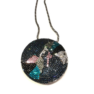 b.b. Simon Globe Fully Loaded Swarovski Crystal Necklace - Dudes Boutique