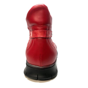 Mauri 8593 CANDY RED Crocodile Lambskin Hightop Sneakers - Dudes Boutique