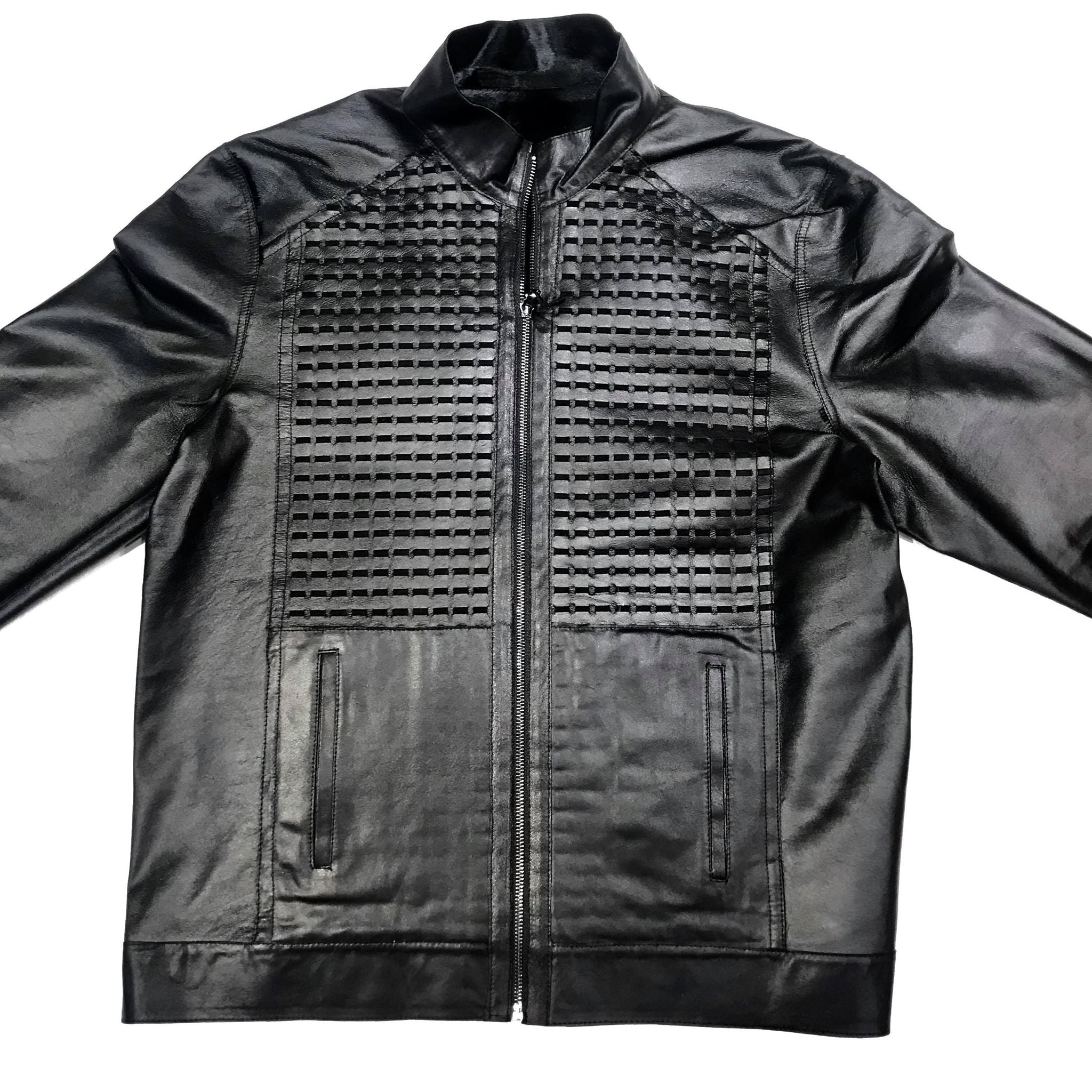 Aston Checkered Pony Hair Reversible Bomber Jacket - Dudes Boutique