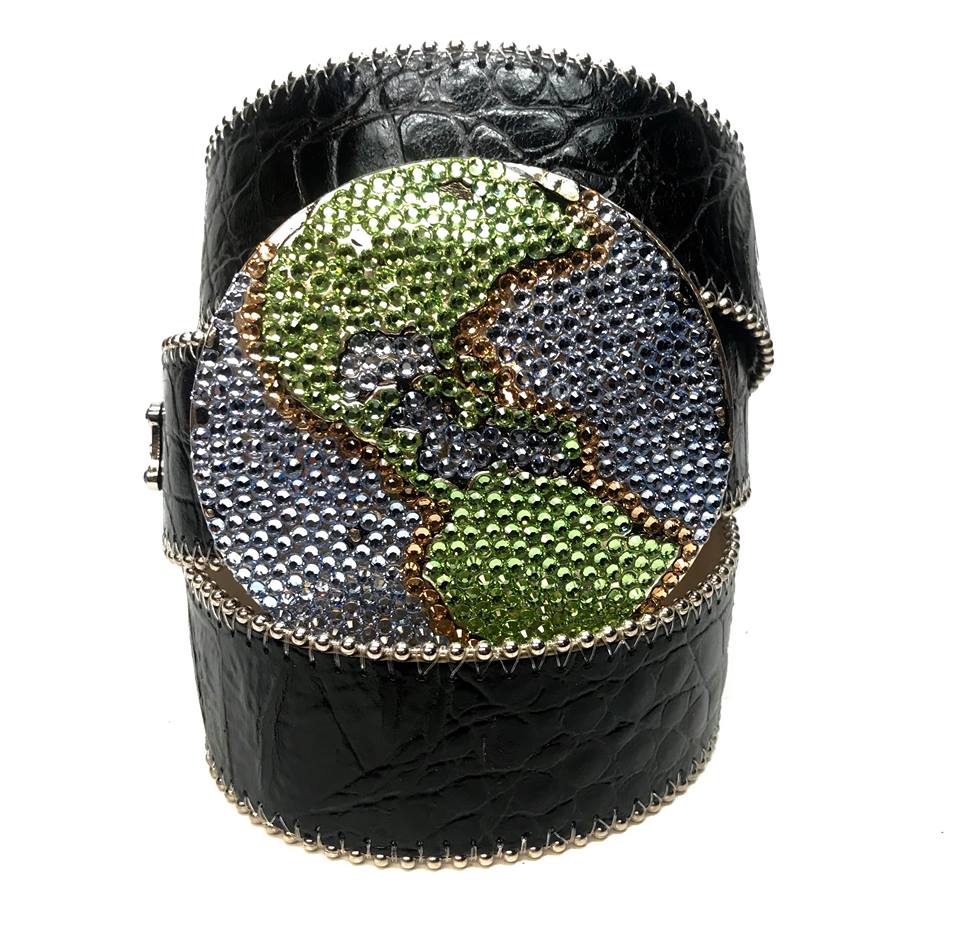 b.b. Simon 'Black Globe' Crystal Belt