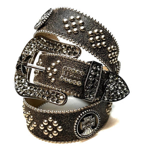 b.b. Simon 'Matrix Blackout' Crystal Belt - Dudes Boutique